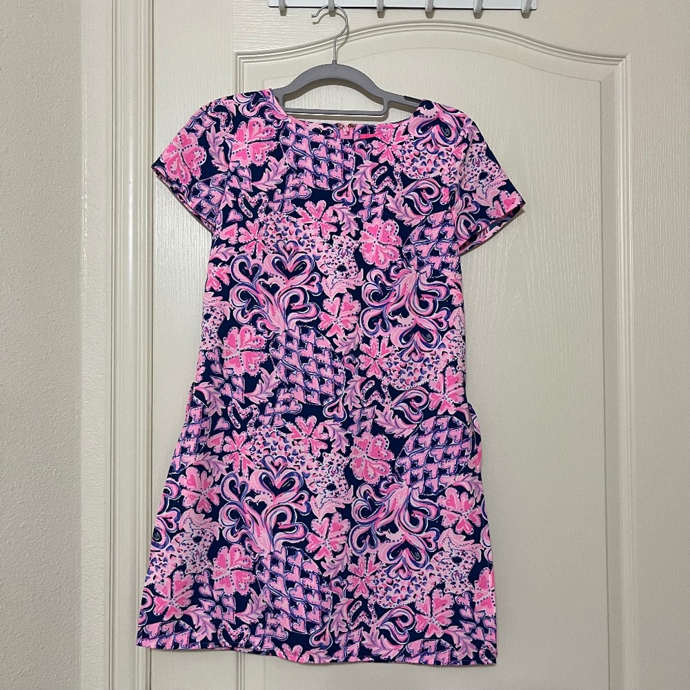 Lilly Pulitzer Blanca Stretch Romper, Indigo Love You Bunches